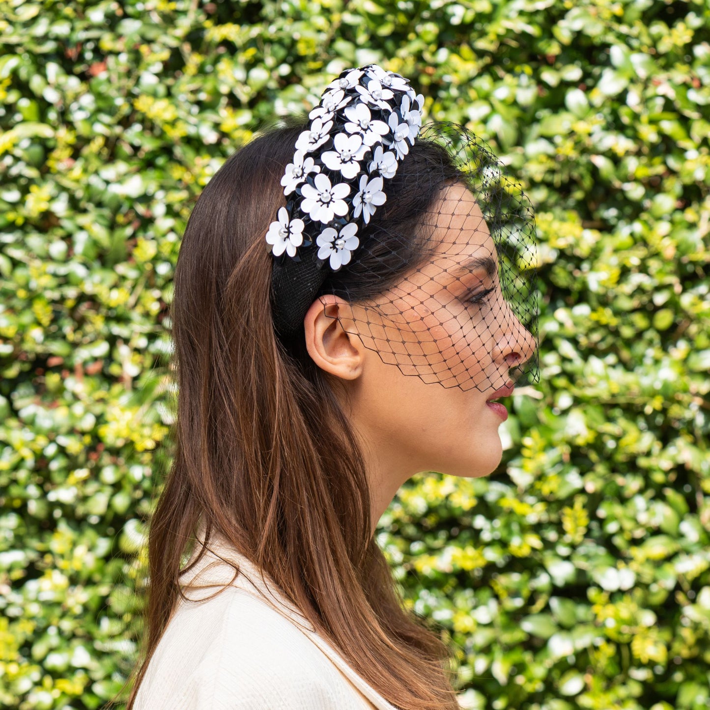 Star Jasmin Spring Veiled Headband