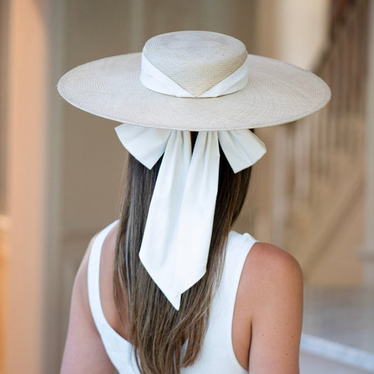 The Leading Lady Boater in Natural and Ivory