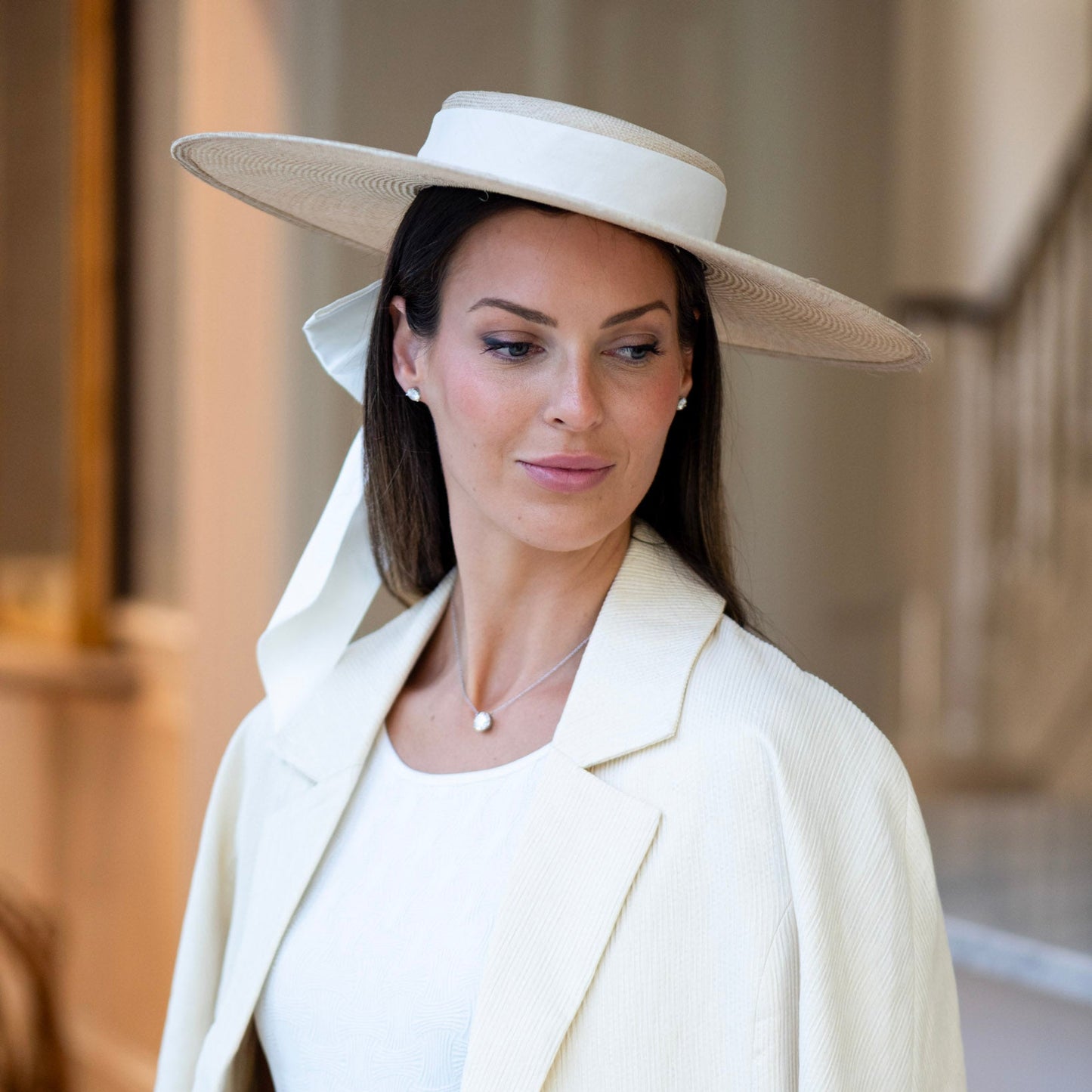 The Leading Lady Boater in Natural and Ivory